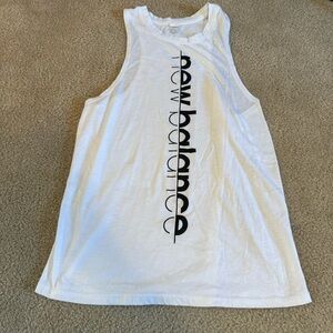 New Balance White Tank Top